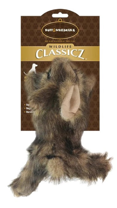 R&W Classicz, Assorted Squirrel, Rabbit, or Fox Dog Toy, Colors//Styles vary, 1 toy