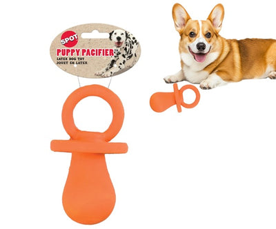 Spot Latex Puppy Pacifier, 1 each, colors vary