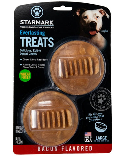 Starmark Everlasting Treats, Large, Bacon, 2-pack