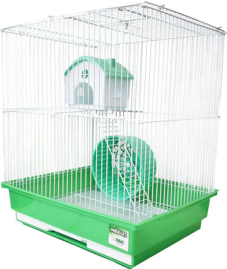 Hamster/Gerbil Cage 2 Story W/House & Wheel Sp