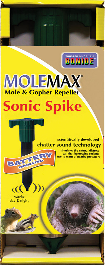Bonide Molemax Sonic Spike Repeller Battery