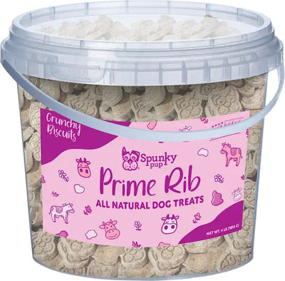 Spunkypup Crunchy Biscuit Dog Treats Bucket