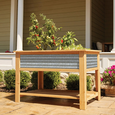 Elevated Garden Planter W/Fabric Liner