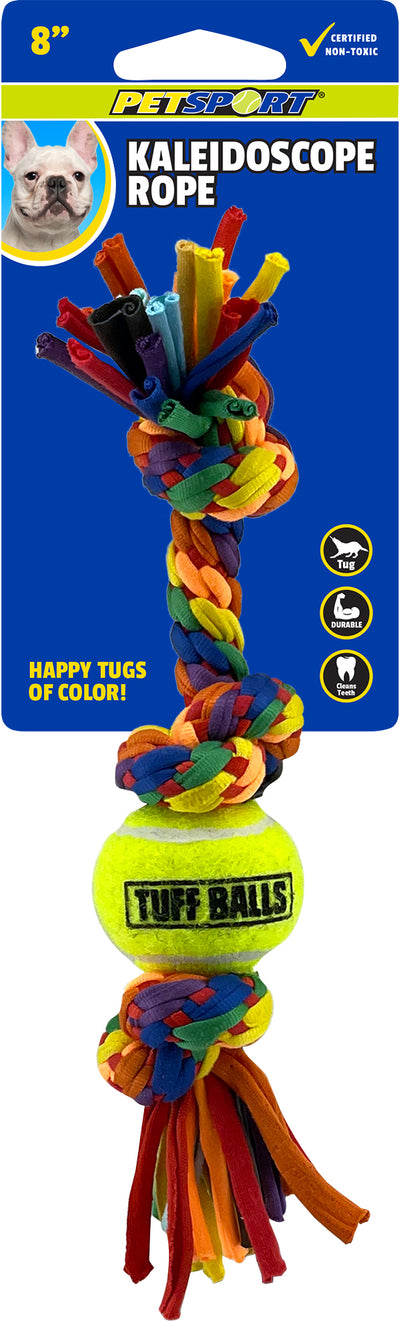 Petsport Kaleidoscope Rope 3 Knot W/Ball