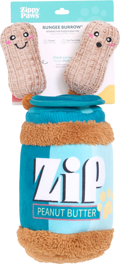 Zippypaws Bungee Burrow - Peanut Butter Jar