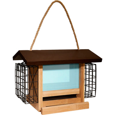 Ultimate Renewable Bamboo Ranch Feeder W/Suet