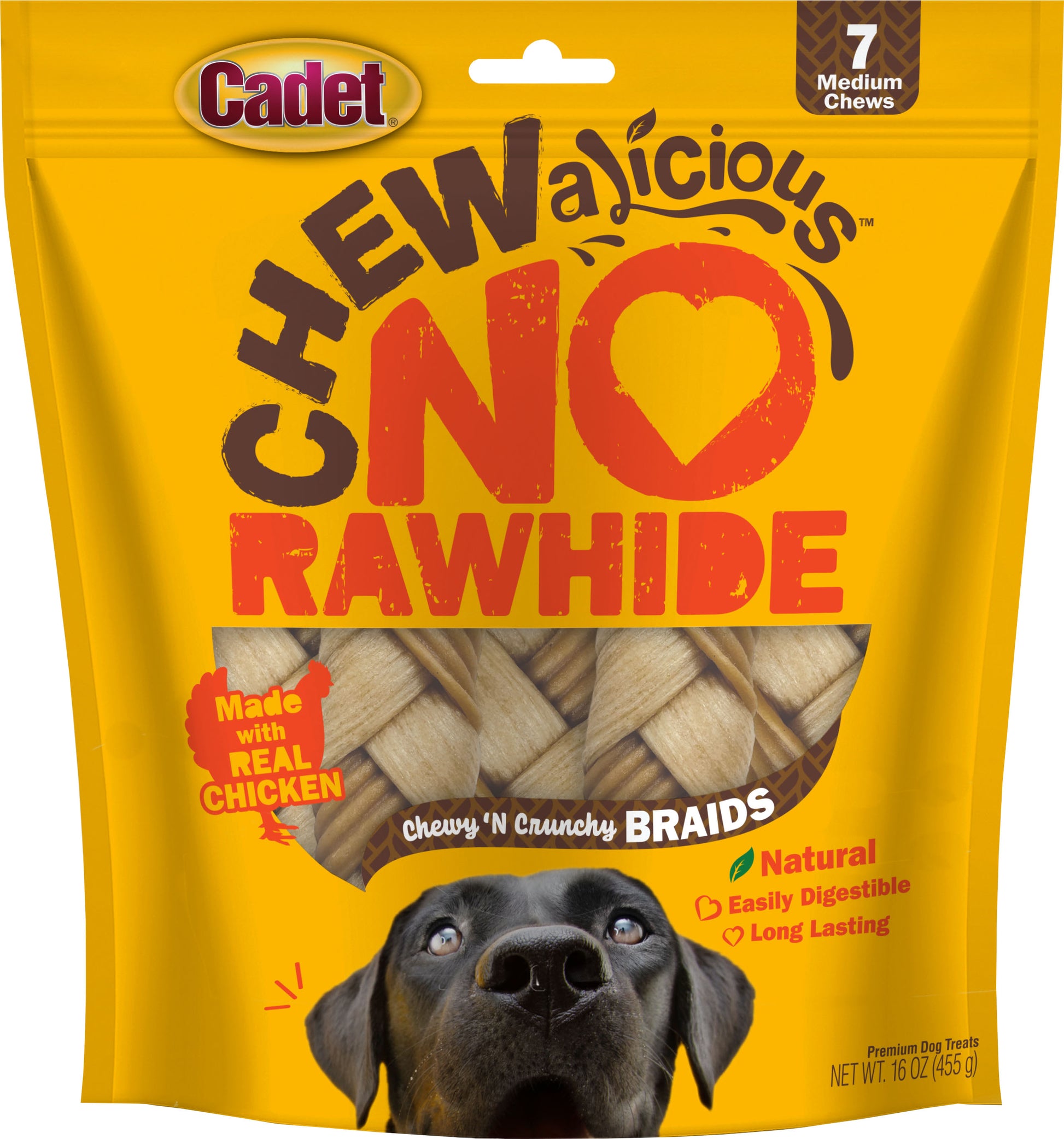 Cadet Chewalicious Rawhide-Free Braids