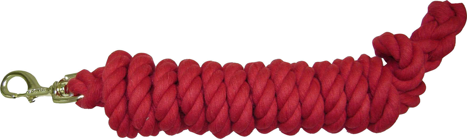 Hamilton Cotton Rope Lead W/Brass Bolt Snap