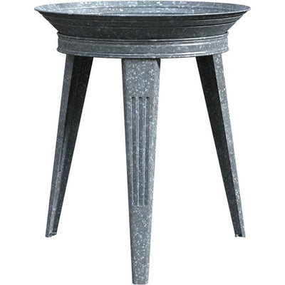 Rustic Farmhouse Galvanized Metal Birdbath