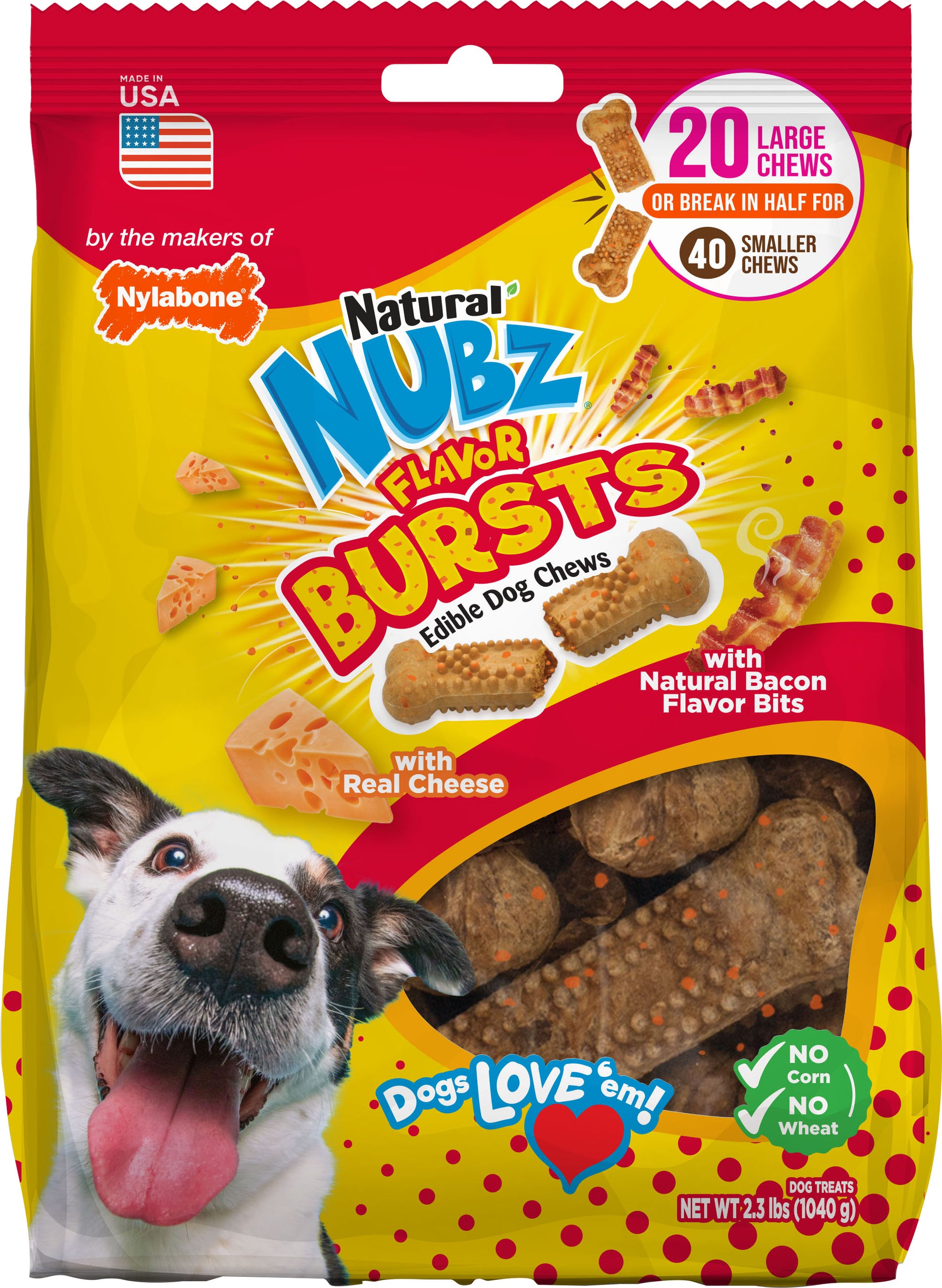 Nylabone Nubz Flavor Bursts Treats - 18.64000