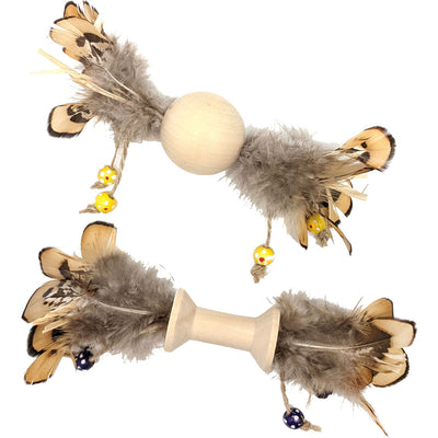 Spot Love/Earth Wood/Feather Toy