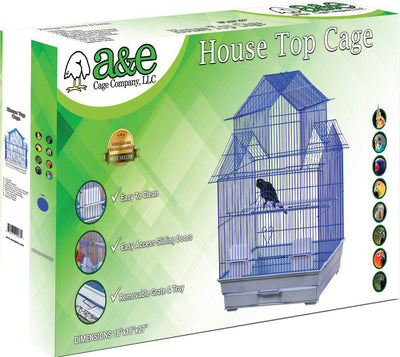 A&E House Top Bird Cage In Retail Box