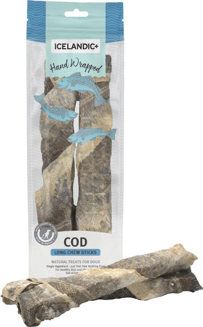 Icelandic+ Cod Skin Hand Wrapped Chew Stick