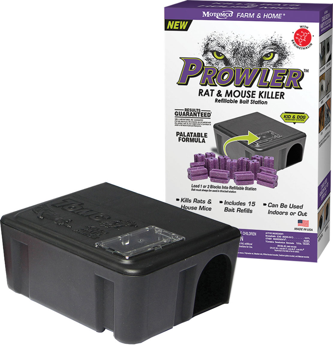 Prowler Rat & Mouse Refillable Bait Station