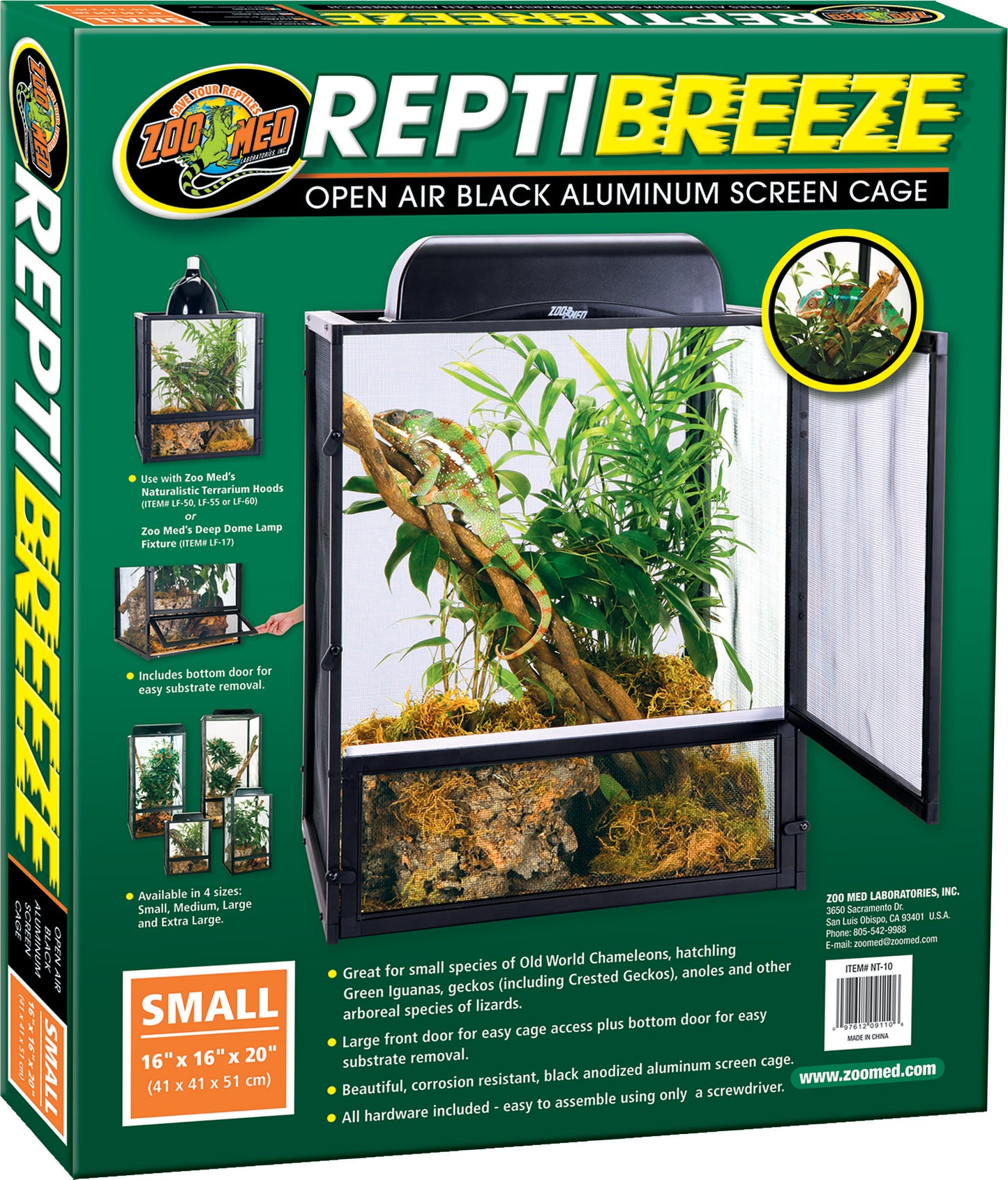 Reptibreeze Open Air Aluminum Screen Cage
