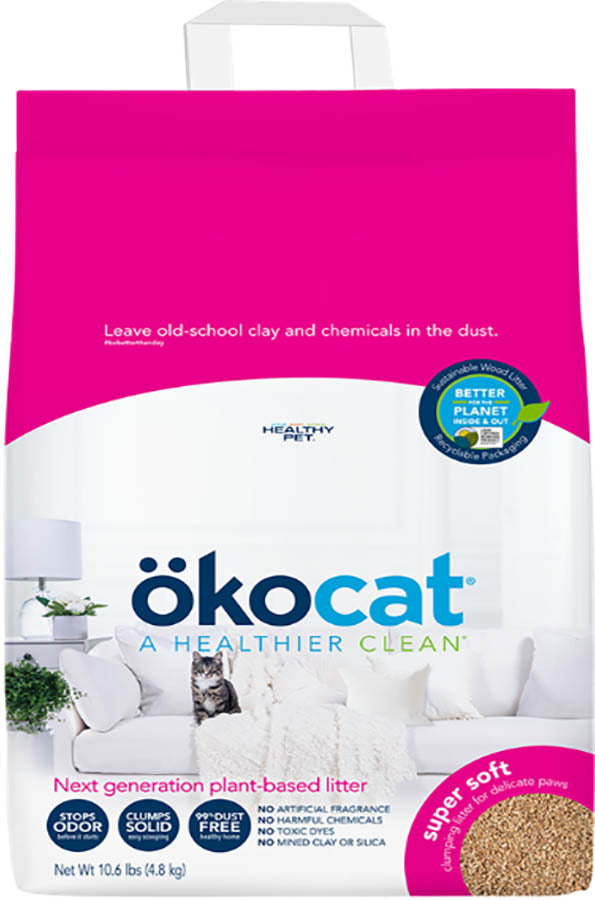 Okocat Super Soft Clumping Wood Cat Litter