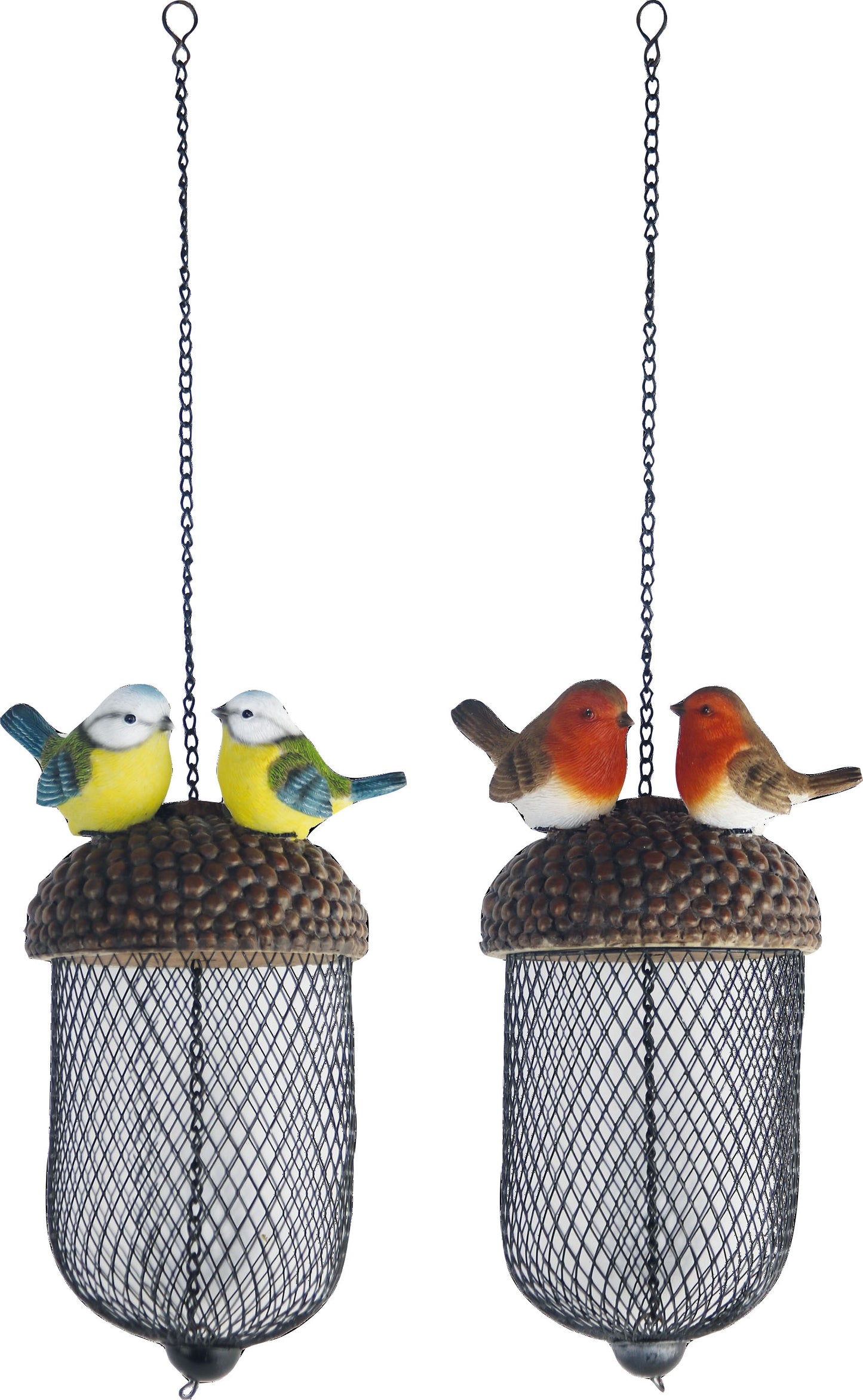 Esschert Design Acorn Feeder W/Birds Assorted