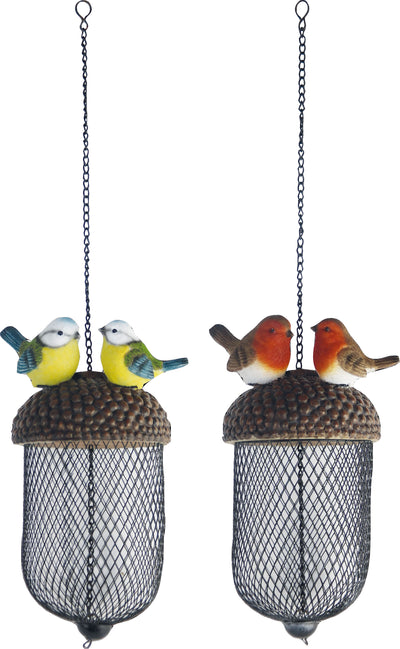 Esschert Design Acorn Feeder W/Birds Assorted