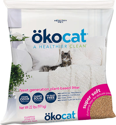 Okocat Super Soft Clumping Wood Cat Litter