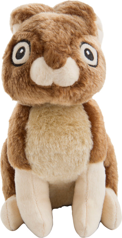 Godog Wildlife Rabbit Squeaky Plush Dog Toy