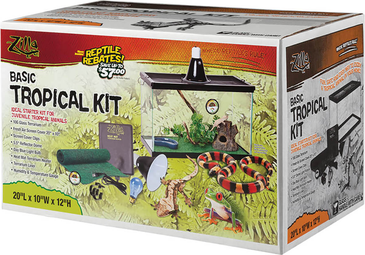 Zilla Basic Tropical Reptile Starter Kit