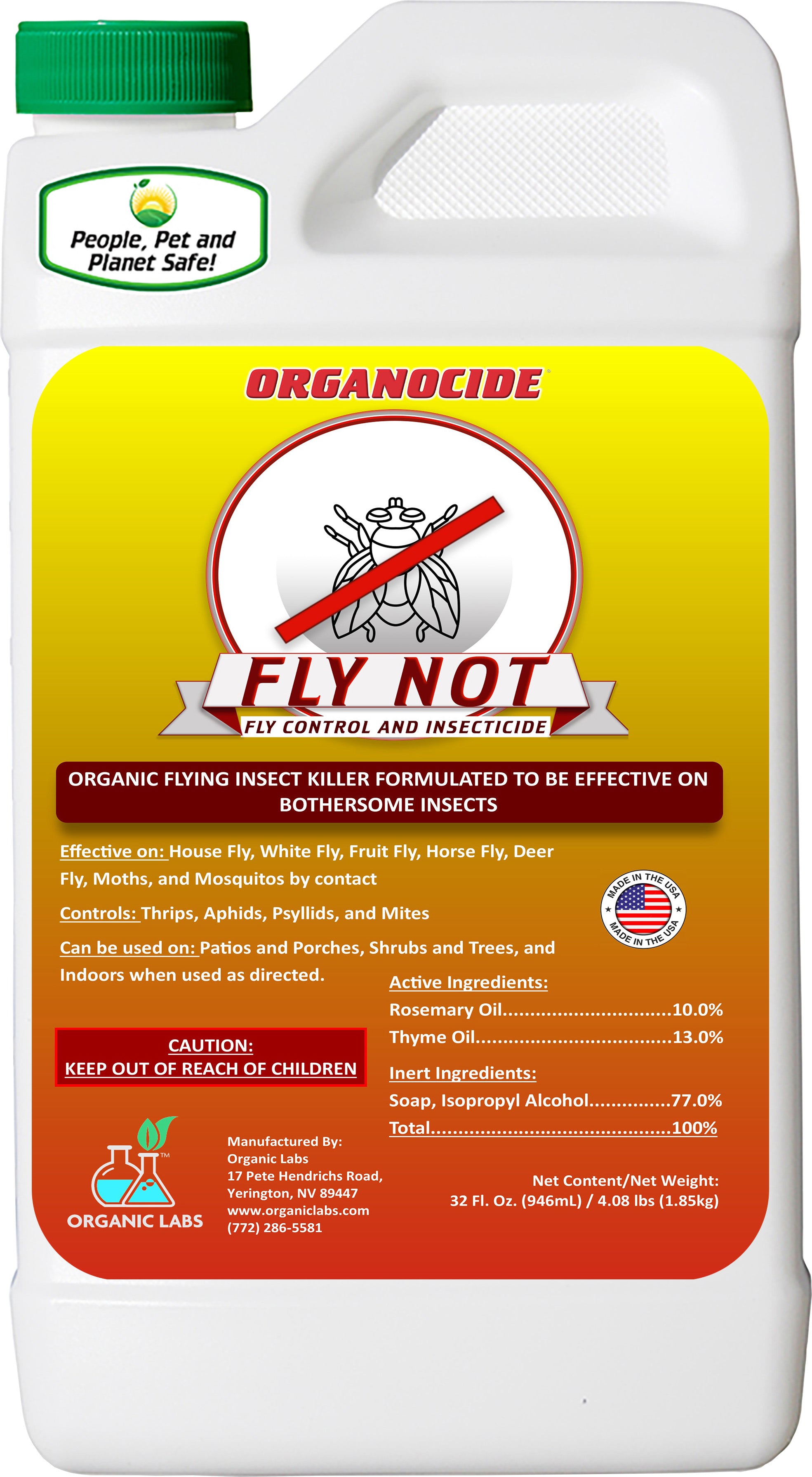 Organocide Fly Not Fly Control & Insecticide – Monster Pets