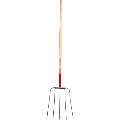 Razor-Back 5-Oval Tine Forged Barley Fork L Handle