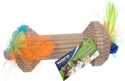 Corrugated Barbell Roller Cat Toy