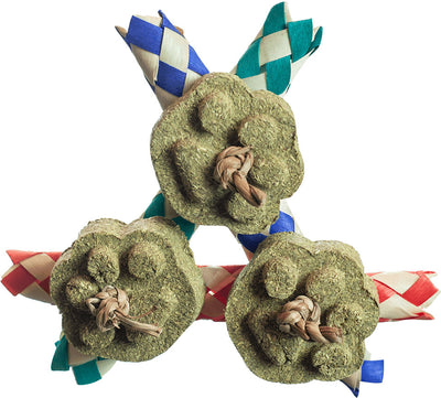 Nibbles Timothy Hay Chews W/Paper Finger Traps