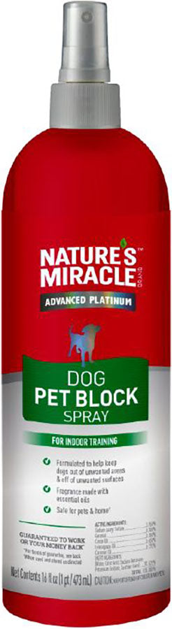 Nature'S Miracle Adv Plt Dog Pet Block Spray