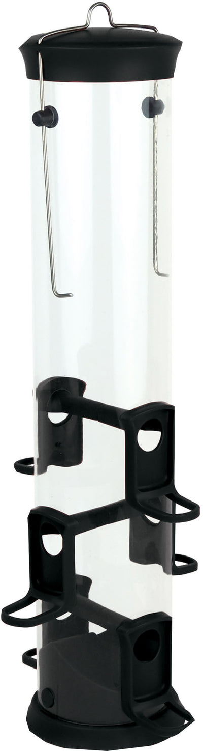 Large Black Seed Plastic Tube Feeder