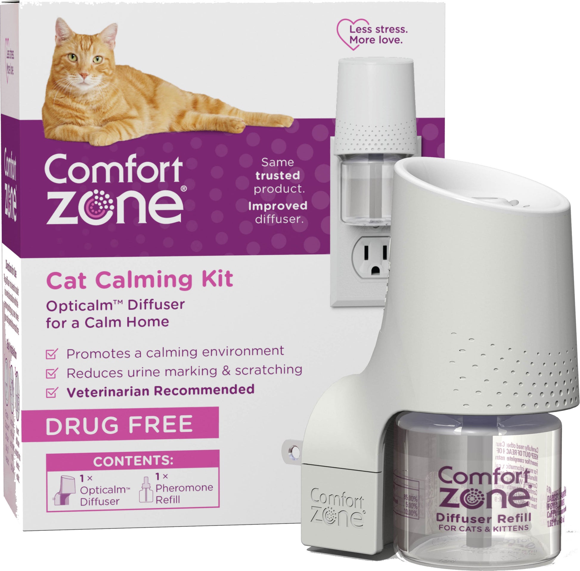 Comfort Zone Calming Diffuser Kit For Cats