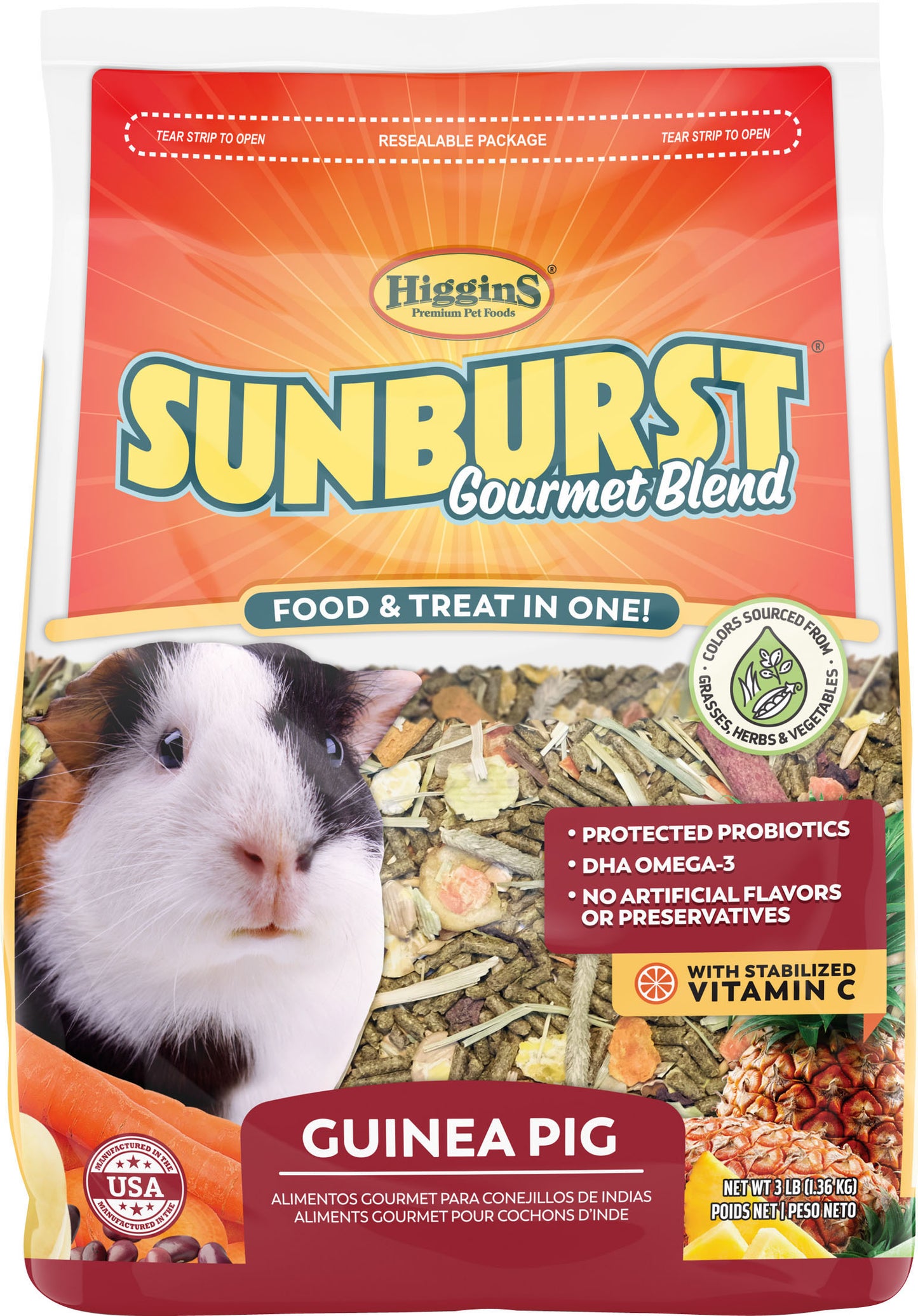 Sunburst Gourmet Blend Guinea Pig