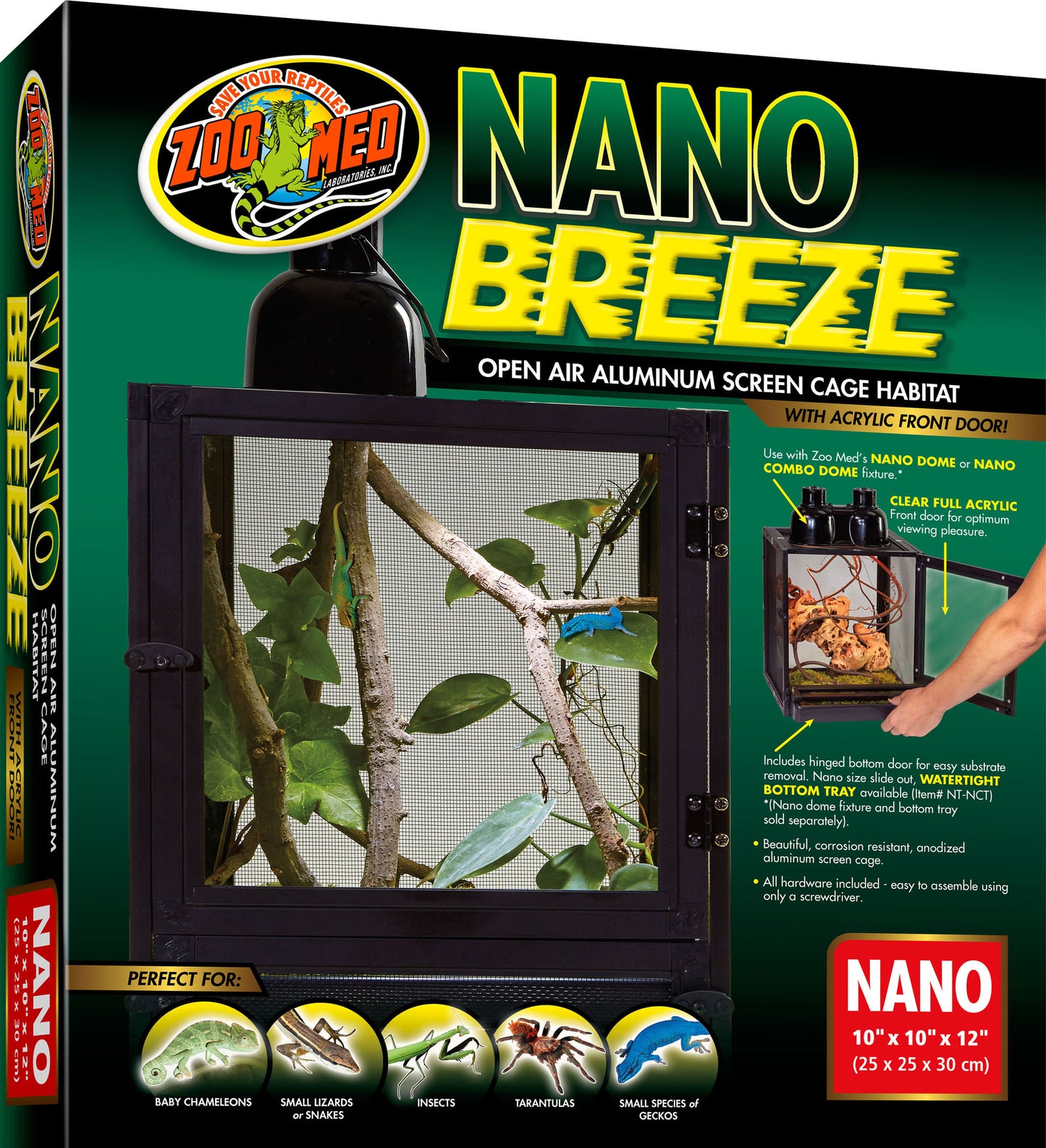 Nano Breeze Aluminum Screen Cage Habitat