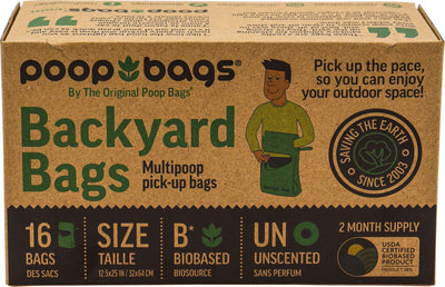 The Original Poop Bags Biobased Backyard Bags