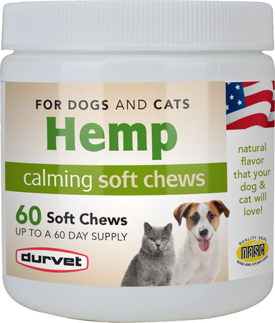 Durvet Hemp Calming Soft Chews For Dogs & Cats
