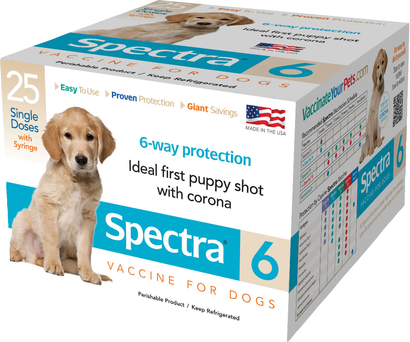 Canine Spectra 6 Dog Vaccine W/Syringe