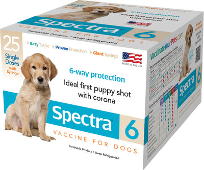 Canine Spectra 6 Dog Vaccine W/Syringe