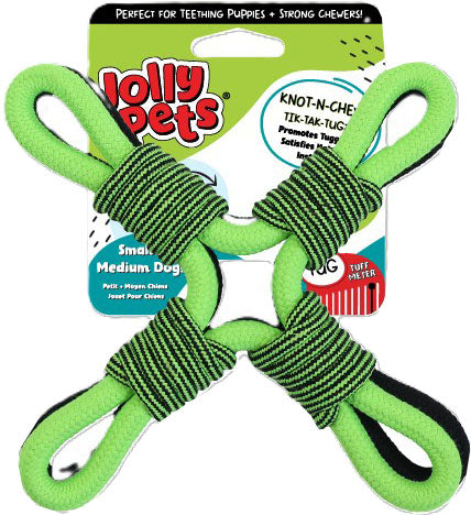 Jolly Pets Knot N Chew Tik Tak Tugzz O