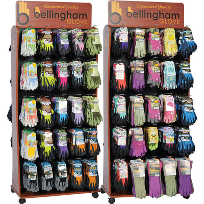 Garden Glove 50 Peg Assortment W/ Rack