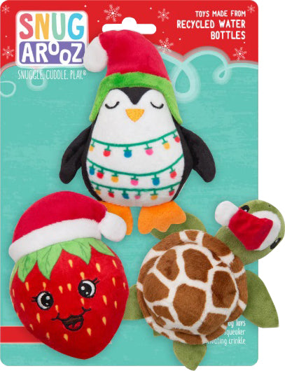Snugarooz Holiday Berry, Shelldon & Merry Penguin