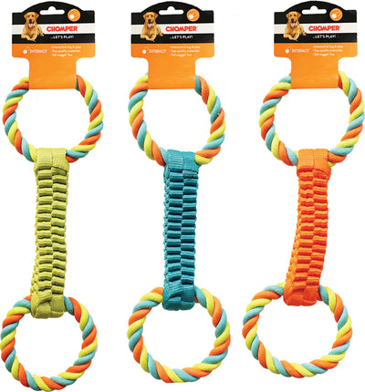Chomper Ballistic Weave W/Rope Tug Toy