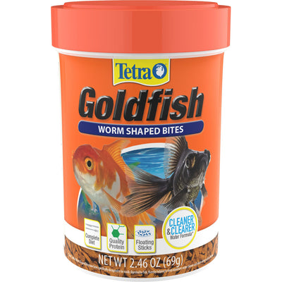 Tetra Goldfish Worm Shaped Bites