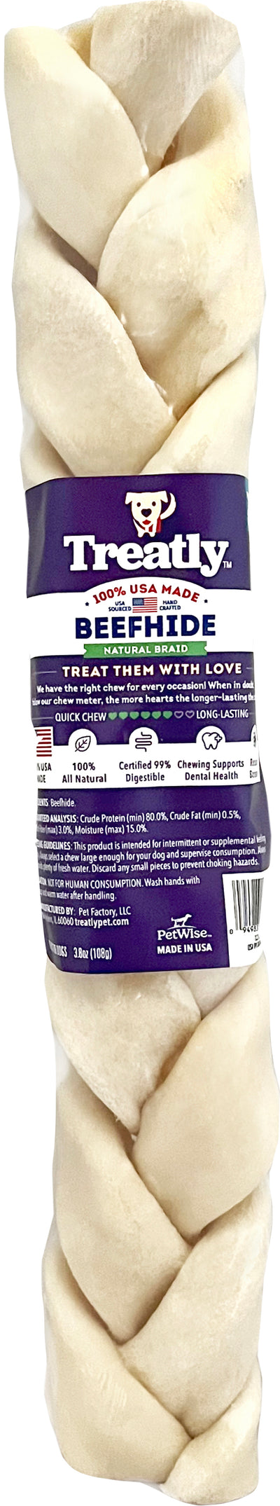 Treatly 100% Usa Beefhide Braids