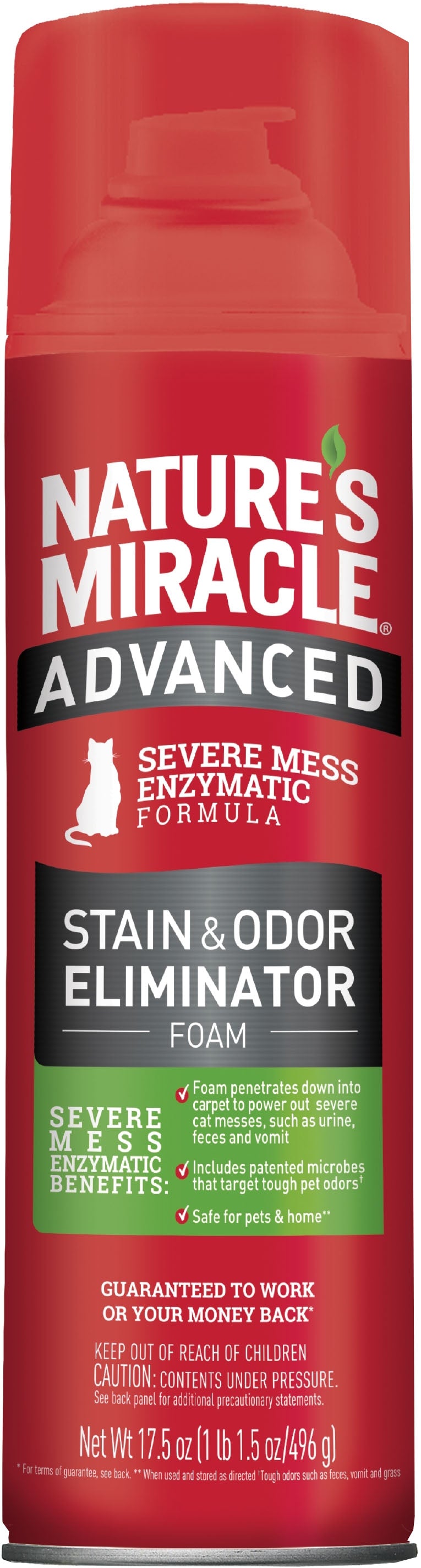 Nature'S Miracle Adv Stain & Odor Remover Foam Cat