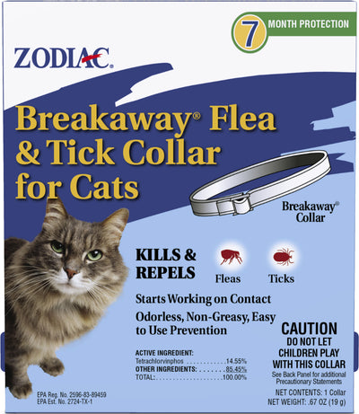 Zodiac Breakaway Flea & Tick Collar For Cats