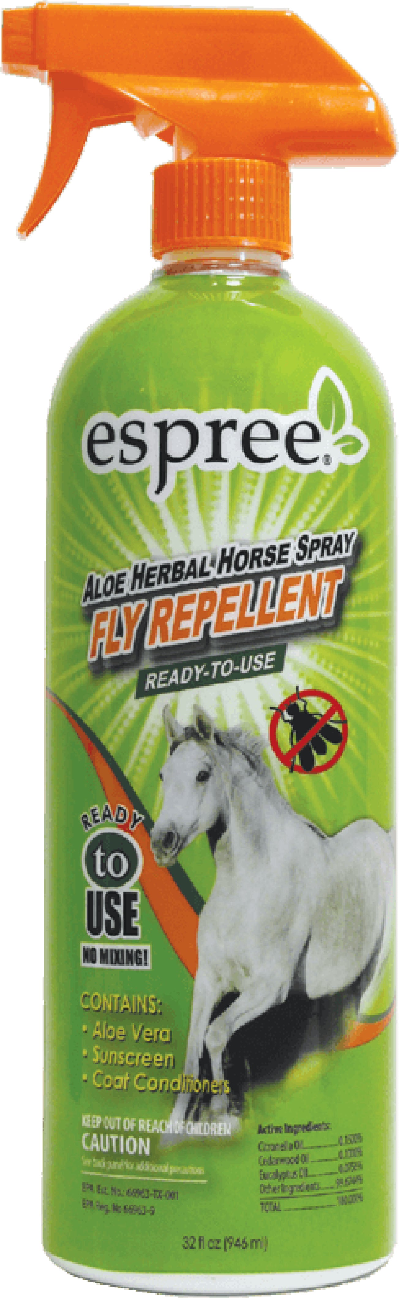 Espree Aloe Herbal Horse Spray Fly Repellent Rtu