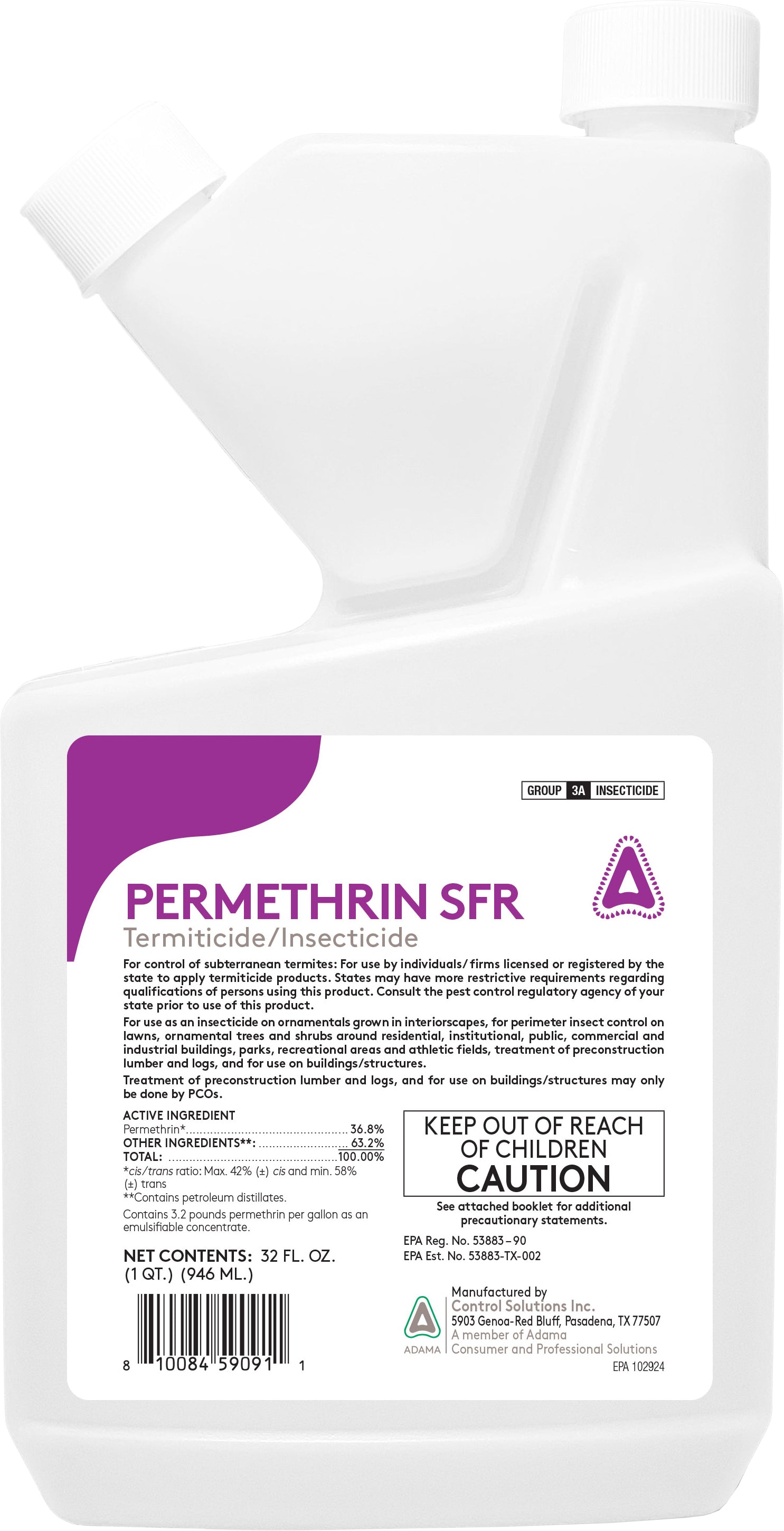Control Solutions Permethrin 36.8% Concentrate