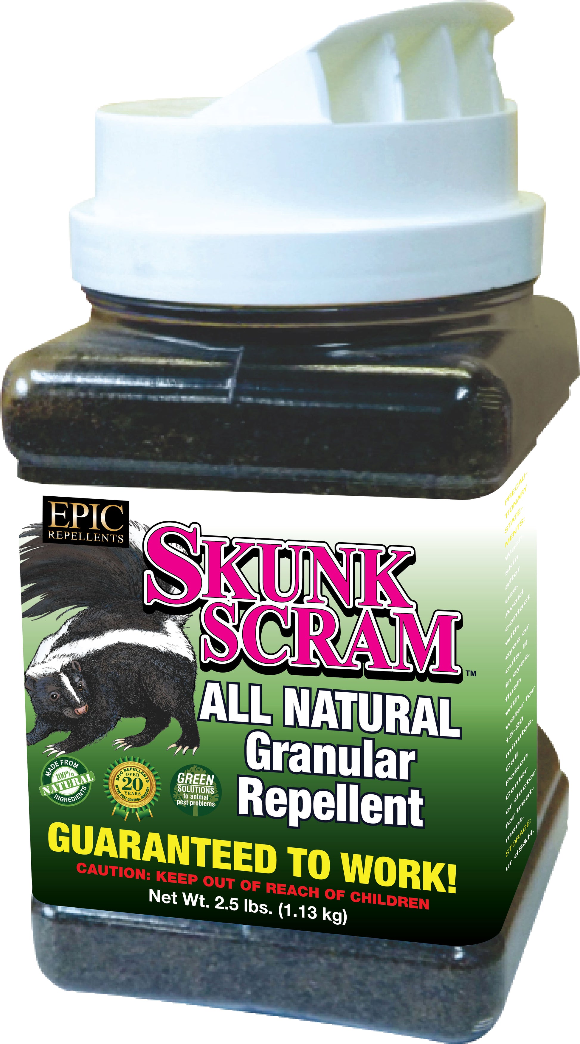 Skunk Scram All Natural Granular Repellent Shaker