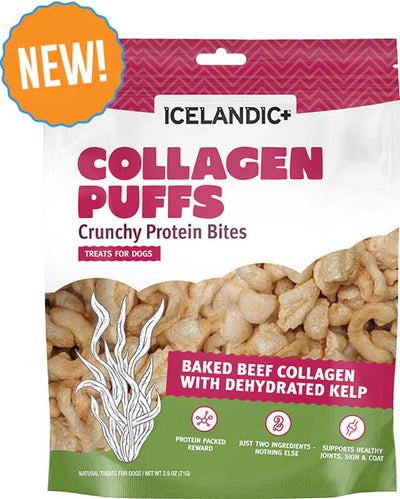 Icelandic+ Beef Collagen Puffs Bites Lg Dog